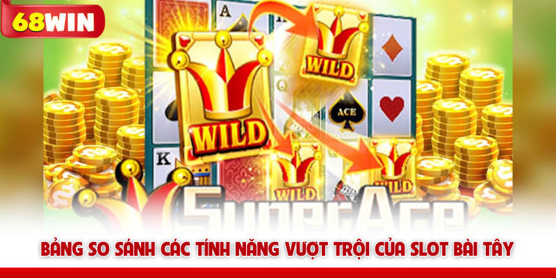 Siêu Cấp Ace 68win Và Bí Kíp Chinh Phục Hũ To 6 Bảng so sánh các tính năng vượt trội của slot bài Tây 68win